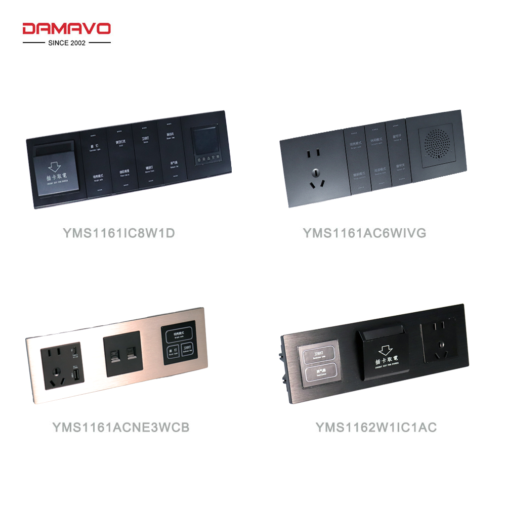 Custom Wall Power Socket Soft Touch Switch Panel with USB Port Outlets for Hotel Home RV Marine